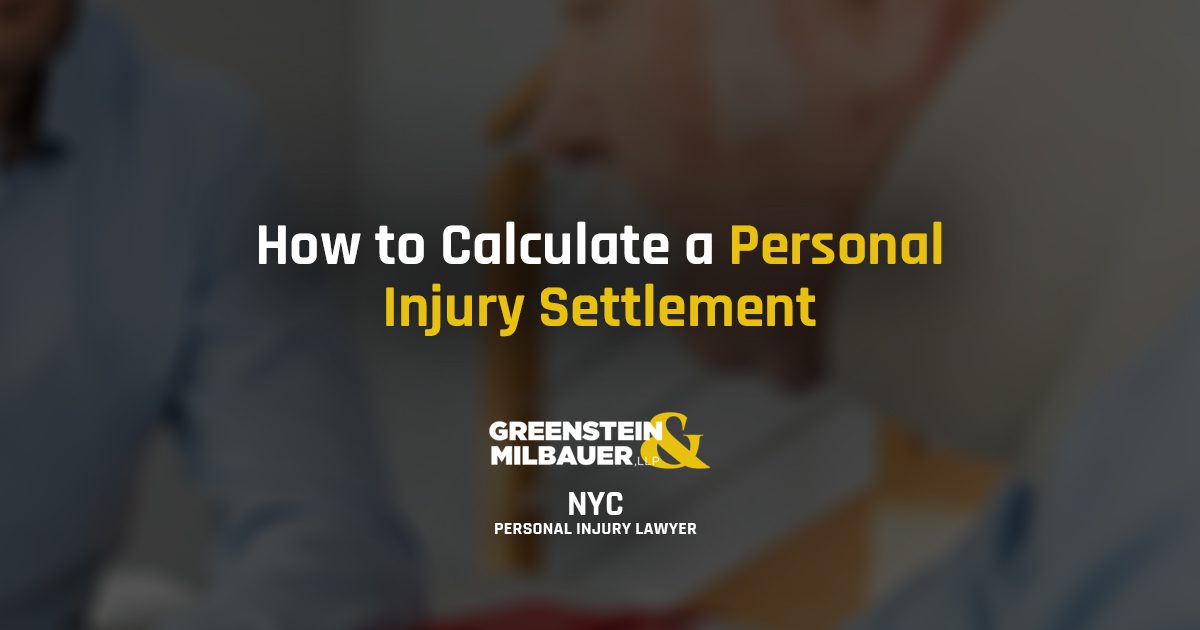 How to Calculate a Personal Injury Settlement | Greenstein & Pittari, LLP